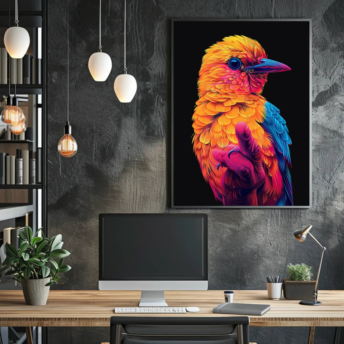 Vibrant Avian Art Poster