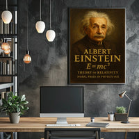 Albert Einstein Theory Of Relativity Poster