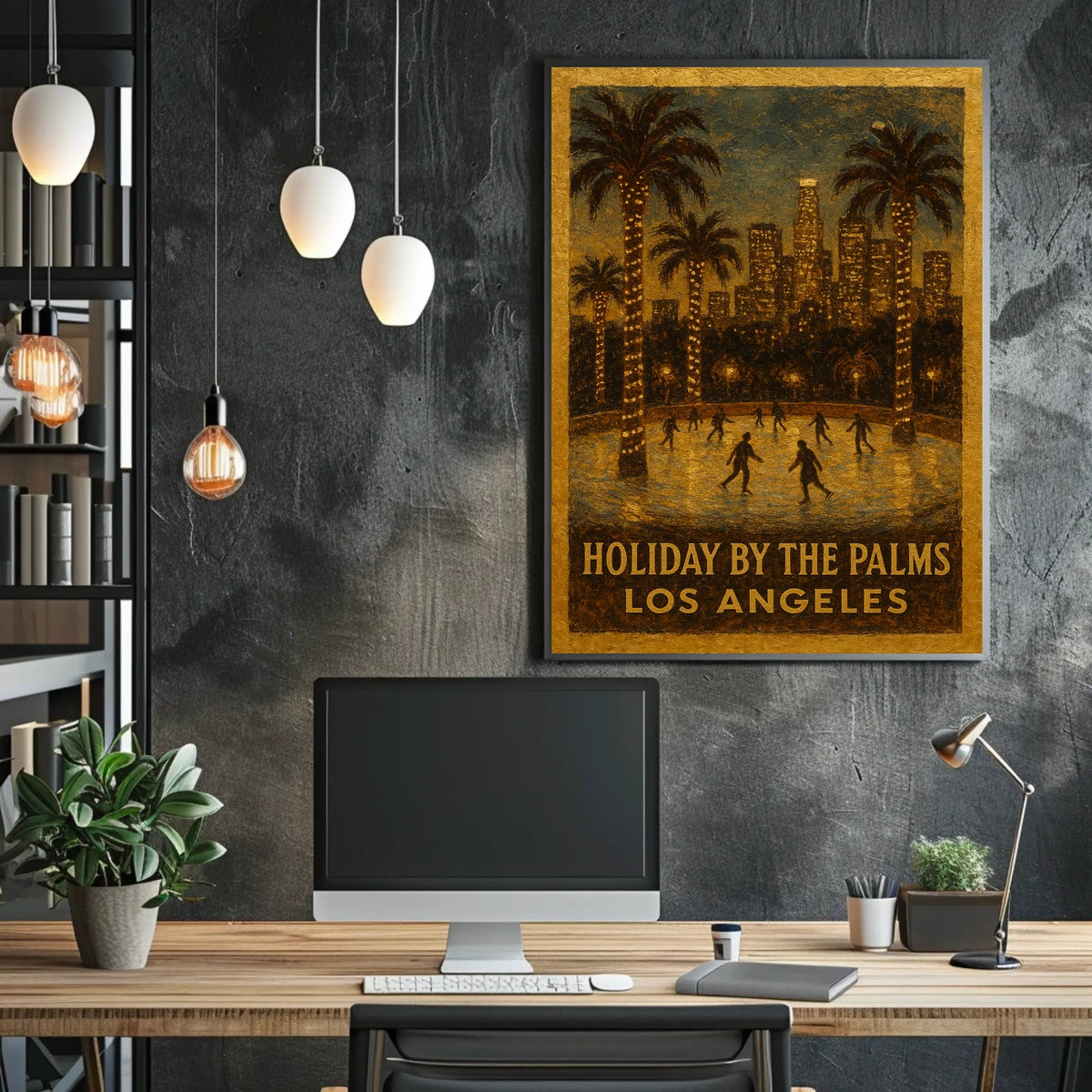 Holiday By The Palms Los Angeles Poster