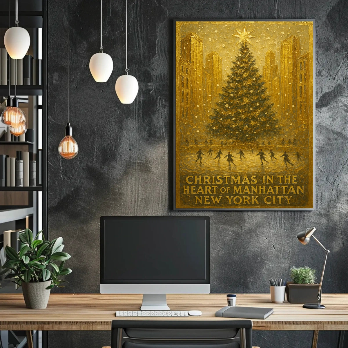 Christmas In Manhattan Poster