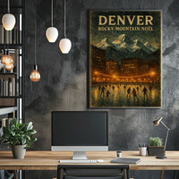Denver Rocky Mountain Noël Poster