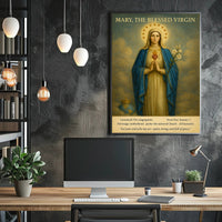 Mary's Sacred Heart Iconic Heritage Poster