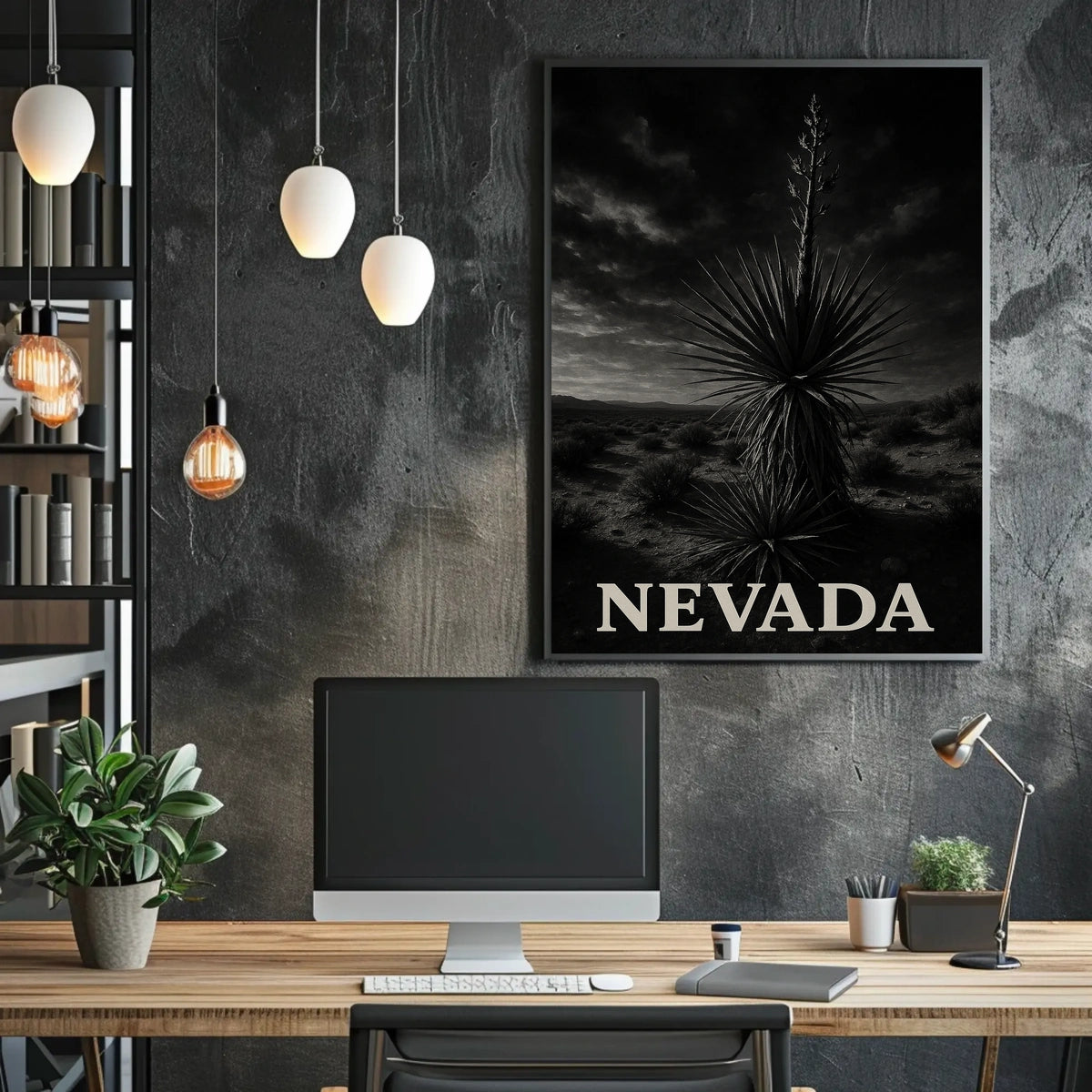 Nevada Desert Landscape Poster