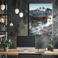 Majestic Snow-Capped Mountain Wilderness Adventure Poster