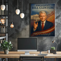 Bill Clinton Years of Transformation Poster PosterGoat