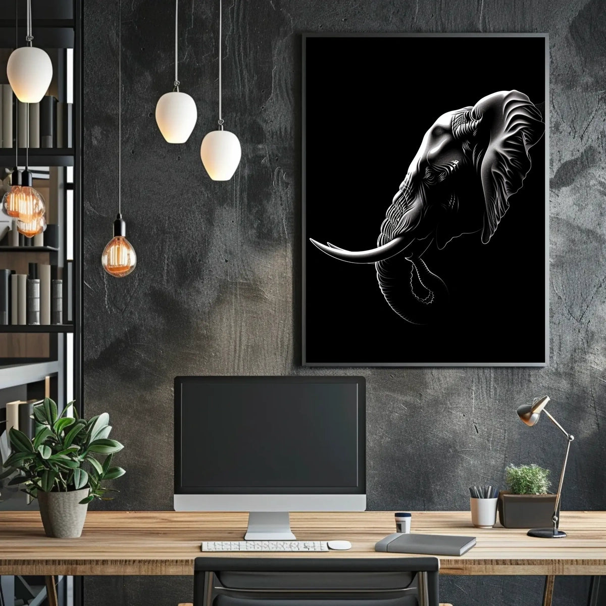 Majestic Elephant Poster