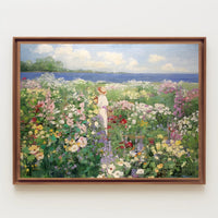 Stroll Through the Floral Meadow Poster
