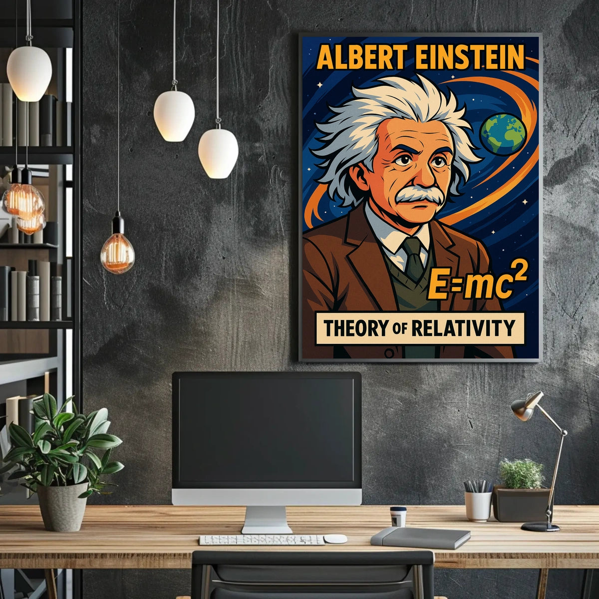 Albert Einstein Theory Of Relativity Poster