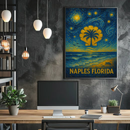 Naples Florida Starry Night Poster
