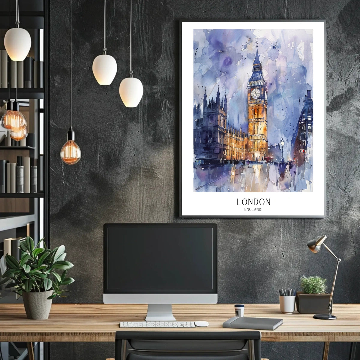 London Skyline Art Poster