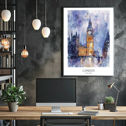 London Skyline Art Poster