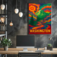Vibrant Washington Landscape Poster