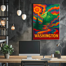 Vibrant Washington Landscape Poster