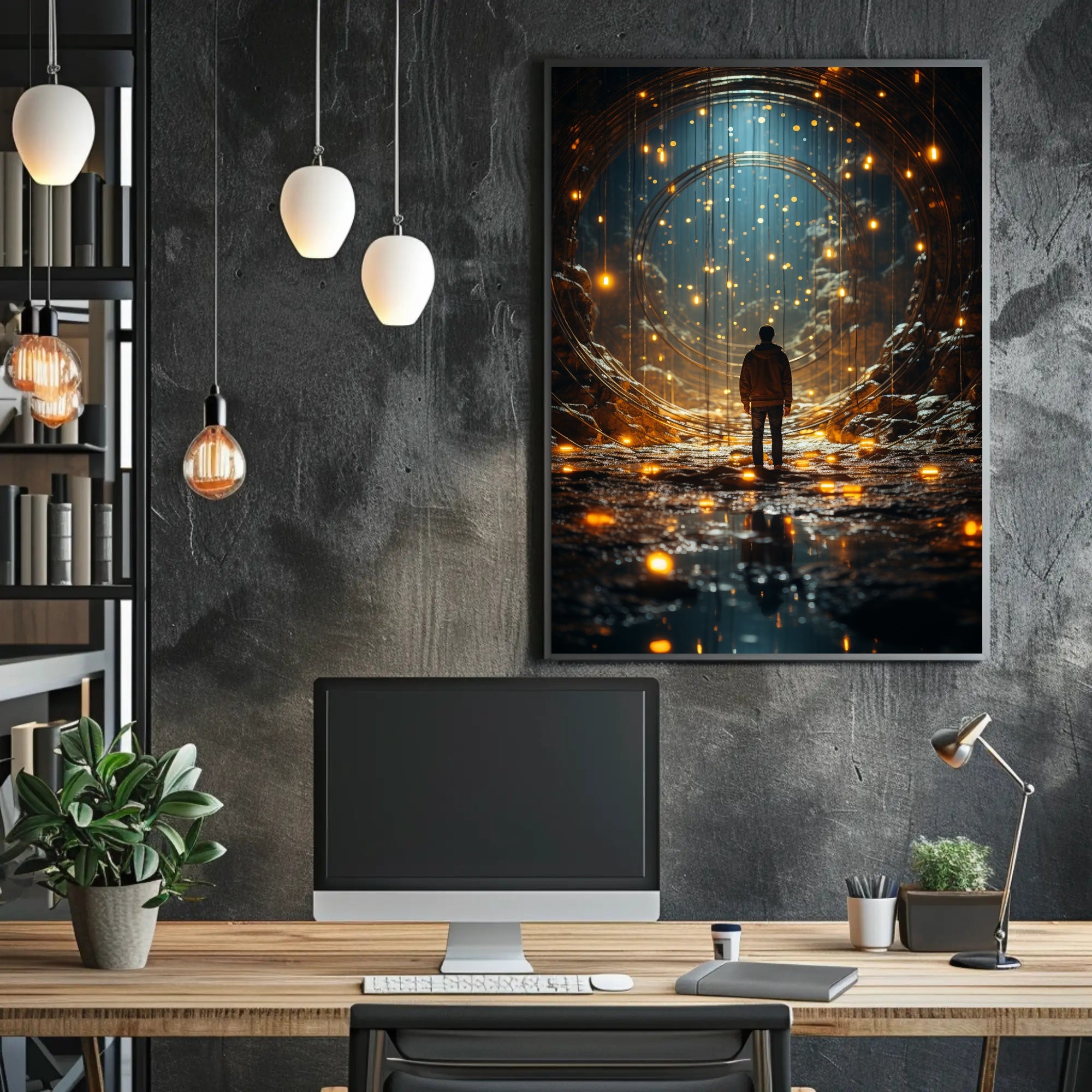 Journey Through The Luminous Tunnel Poster PosterGoat