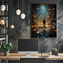 Journey Through The Luminous Tunnel Poster PosterGoat