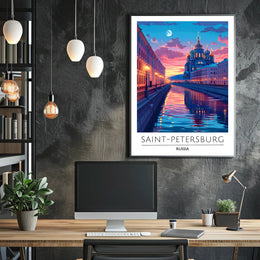 Saint Petersburg Cathedral Poster