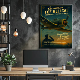 Grumman F6F Hellcat: Legendary Fighter of WWII Poster