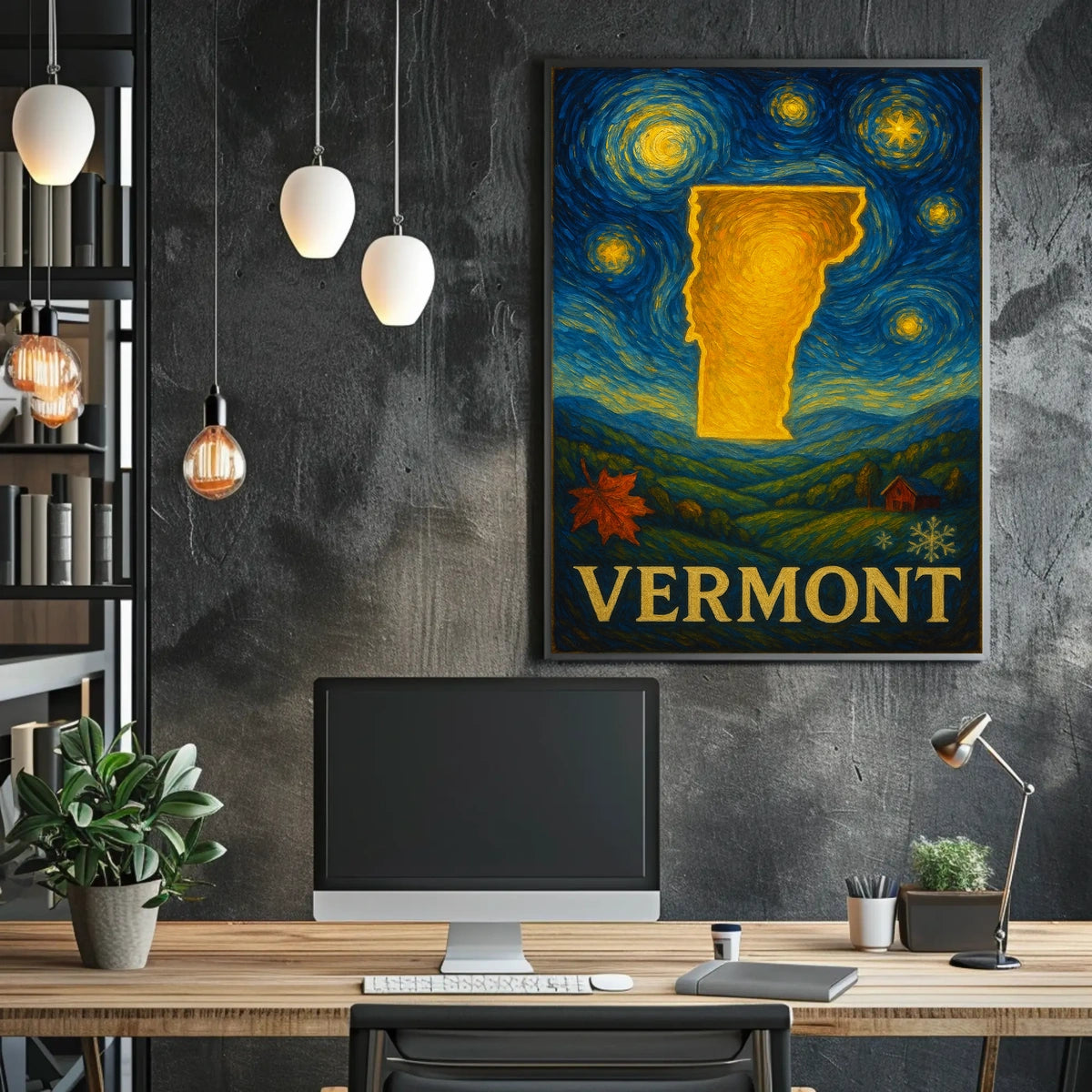 Vermont A Starry Tribute Poster