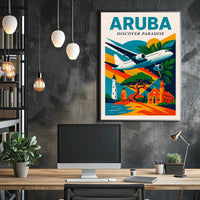 Discover Paradise in Aruba Poster PosterGoat
