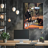 Kellar Magical Levitation Vintage Illusion Cultural Poster