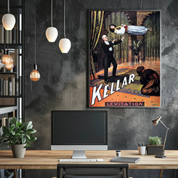 Kellar Magical Levitation Vintage Illusion Cultural Poster