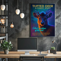 Tufted Deer A Forest Spirit Poster
