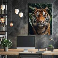 Majestic Tiger in the Wild Art Print Poster PosterGoat