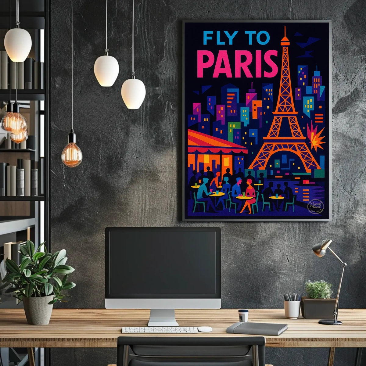 Fly to Paris Poster