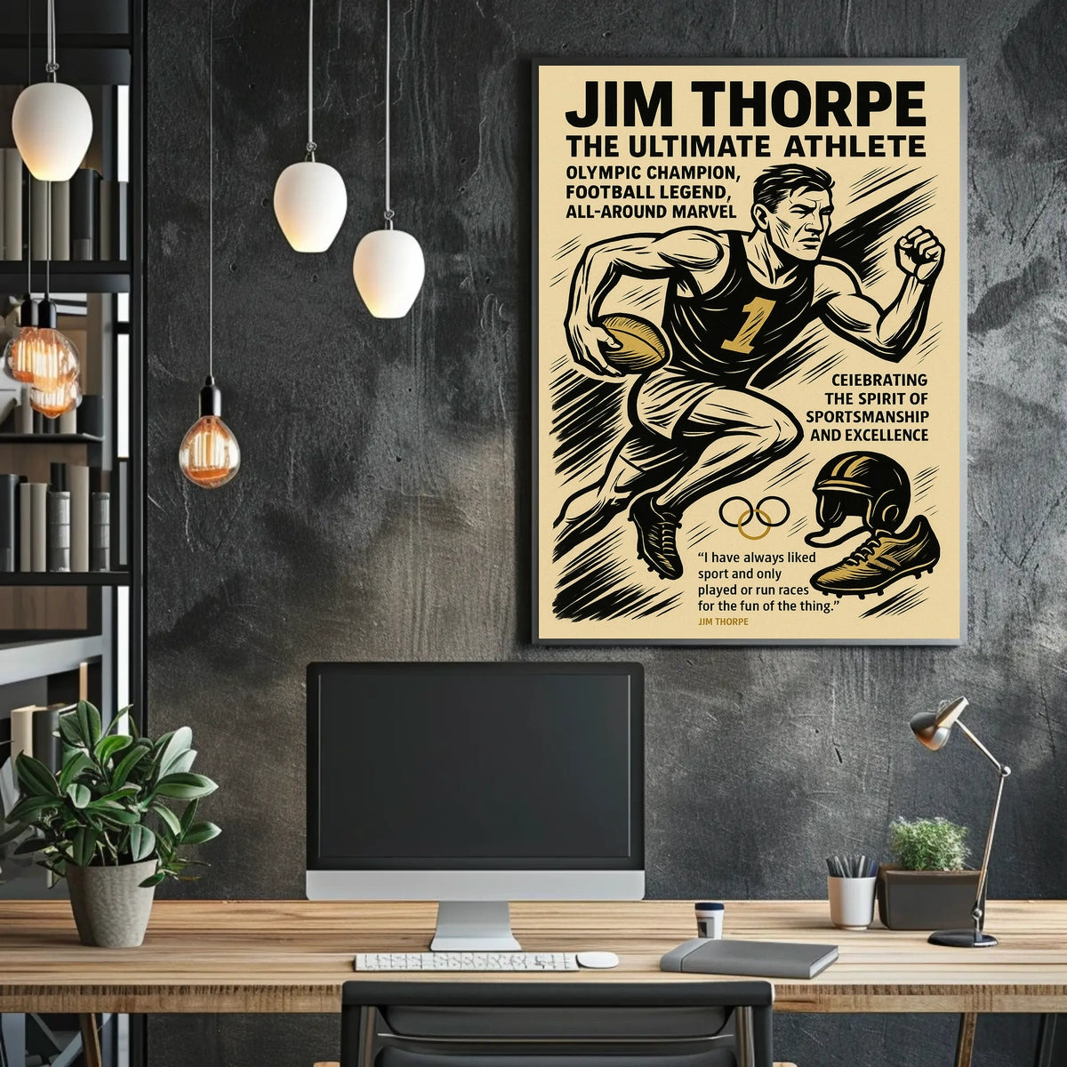 Jim Thorpe The Ultimate Athlete Jim Thorpe Poster
