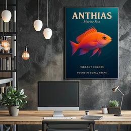 Anthias Marine Fish Poster