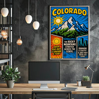Colorado Mile High City Poster