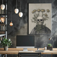 Life and Death Contrast Artistic Poster PosterGoat