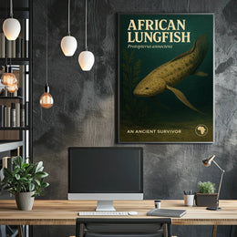 African Lungfish An Ancient Survivor Poster