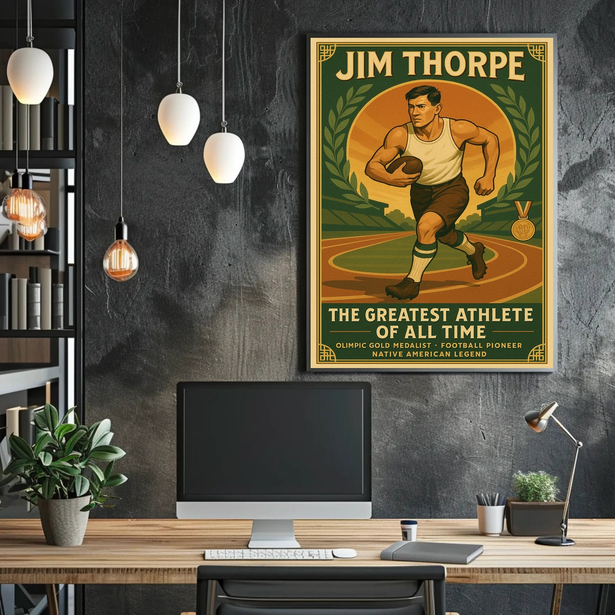 Jim Thorpe The Greatest Athlete of All Time Jim Thorpe Poster