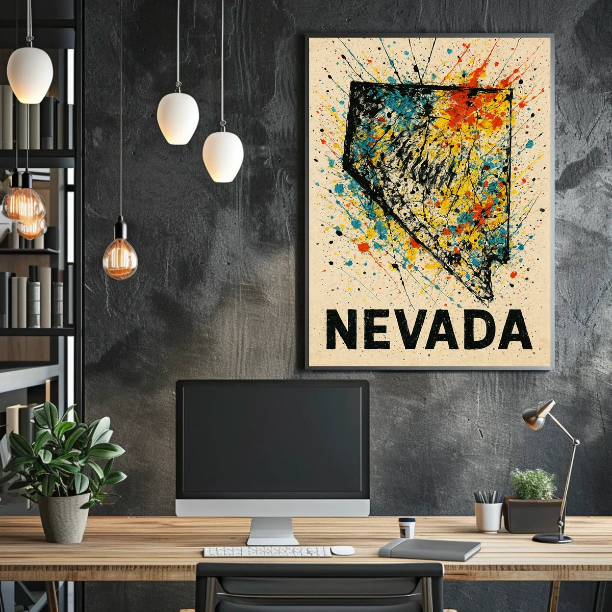 Nevada A Splash Of Color Poster