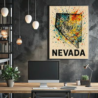 Nevada A Splash Of Color Poster