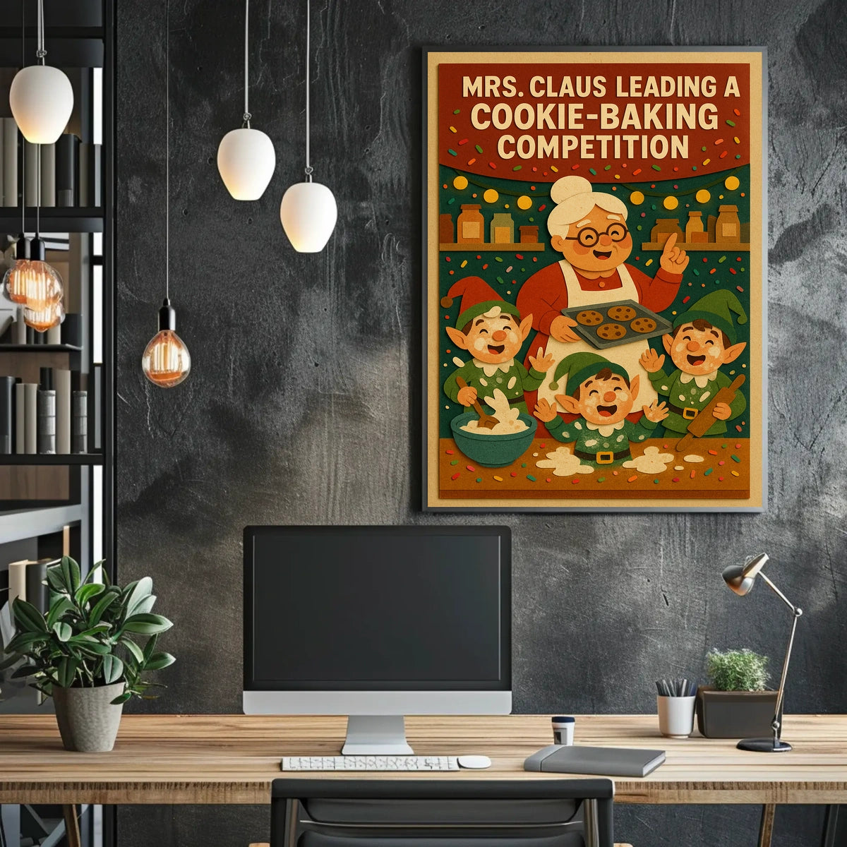Mrs. Claus Cookie-Baking Competition Poster