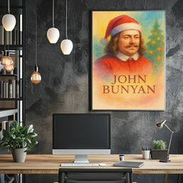 John Bunyan Christmas Festive Historical Portrait Poster