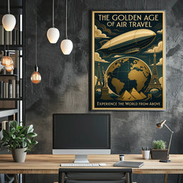 The Golden Age of Air Travel Poster