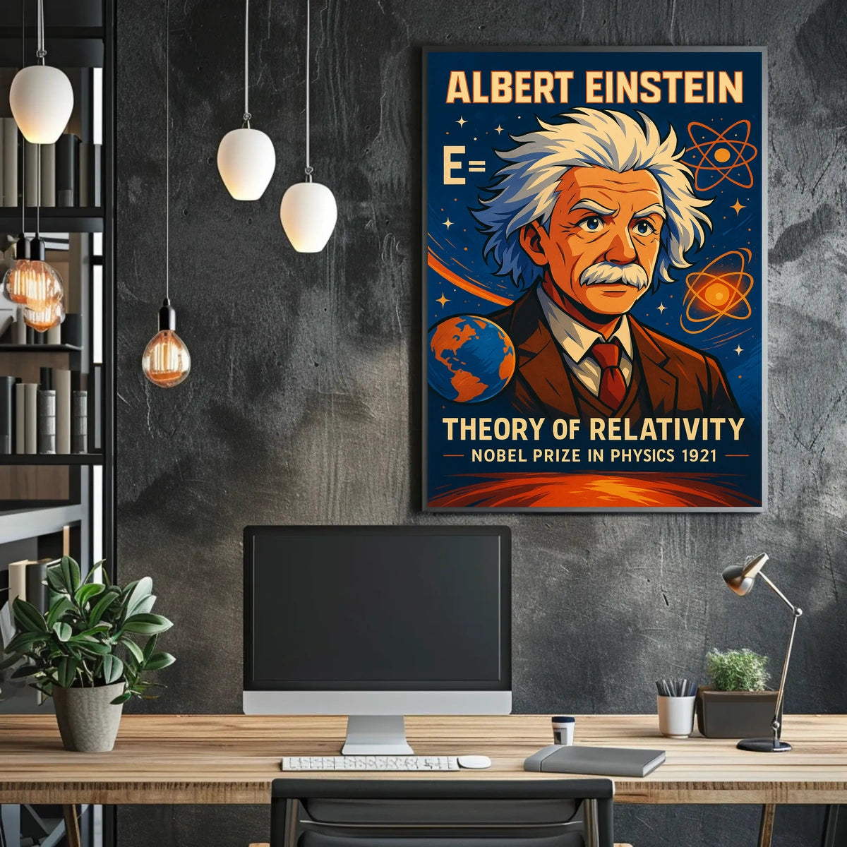 Albert Einstein Theory Of Relativity Poster