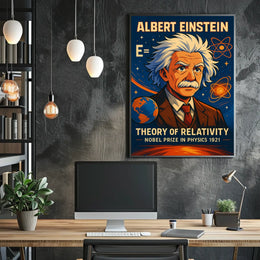 Albert Einstein Theory Of Relativity Poster