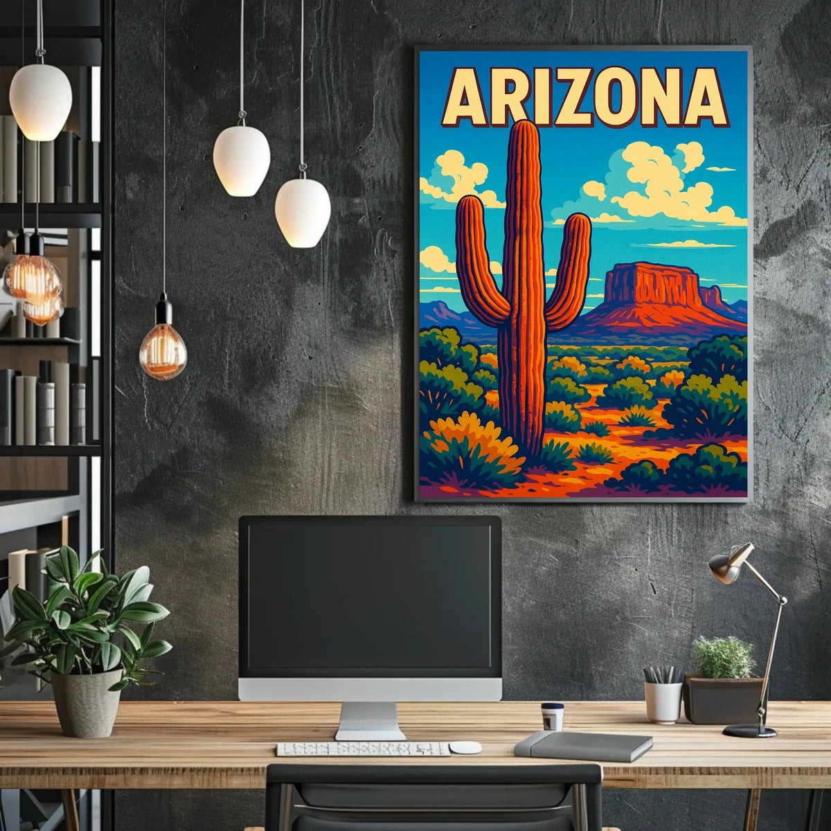 Arizona Desert Landscape Poster