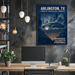 Arlington, TX Home of the Dallas Cowboys Poster