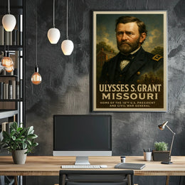 Ulysses S. Grant 18Th President Poster