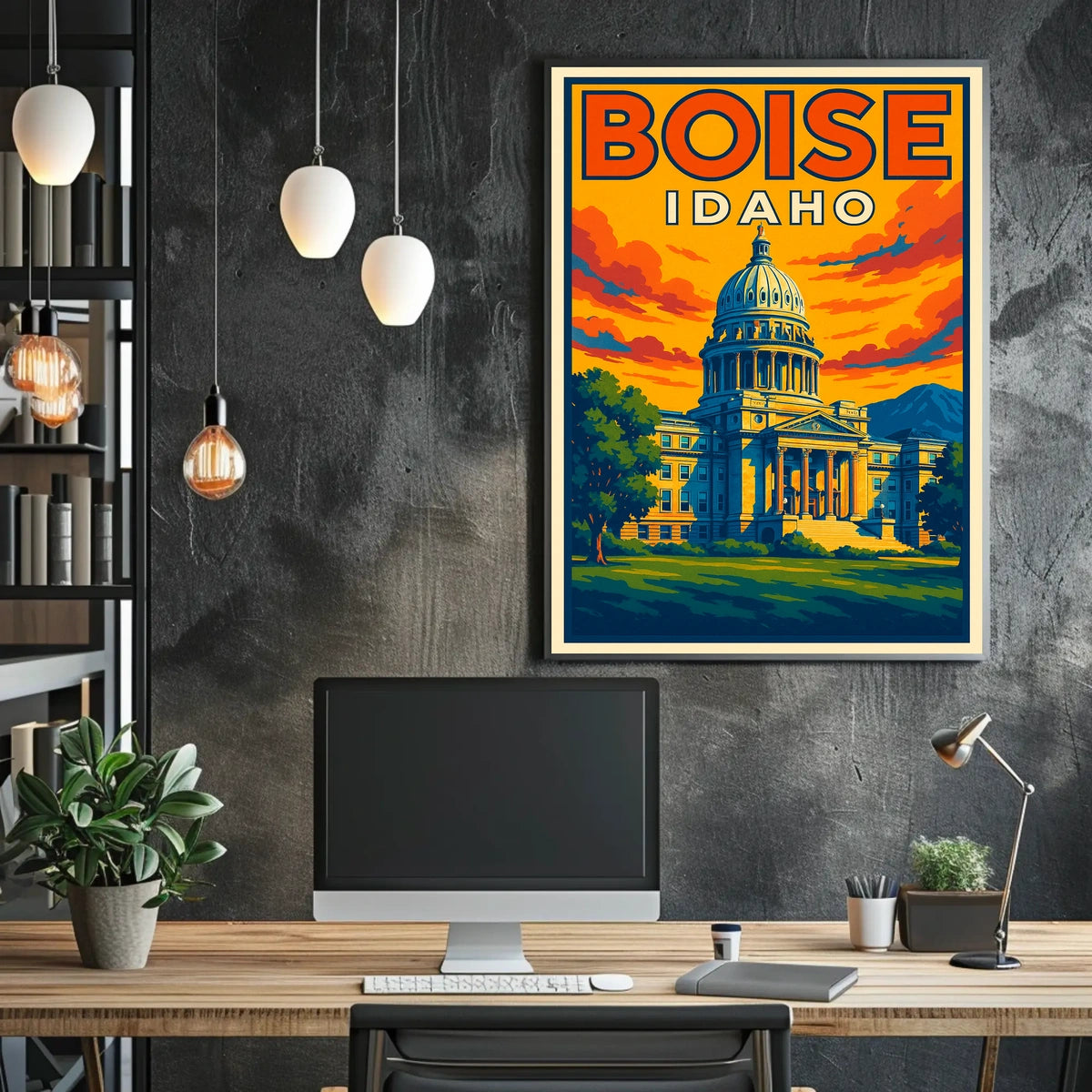 Boise, Idaho Capitol Building Poster