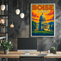 Boise, Idaho Capitol Building Poster
