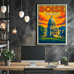 Boise, Idaho Capitol Building Poster