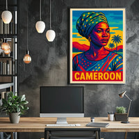 Cameroon Portrait Poster