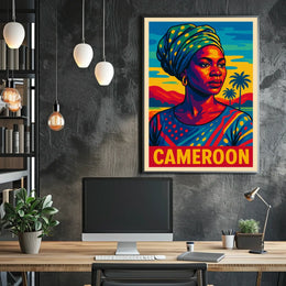 Cameroon Portrait Poster