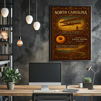 North Carolina A Heritage of Innovation and Beauty Poster